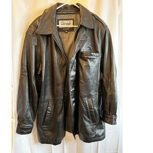 Vintage 1990s Pelle Studio by Wilsons Leather Jacket Car Coat Size Large